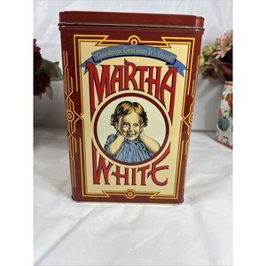 Martha‎ White Vintage Collectible Tin Canister "Goodness Gracious It's Good" FS